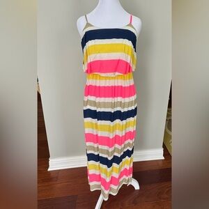 Colorful Striped Maxi Dress